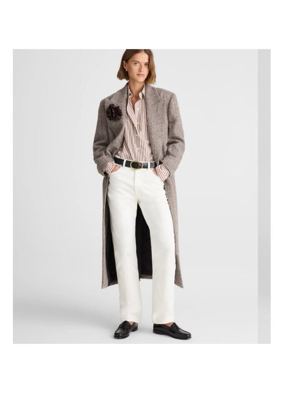 Alexa Chung for Madewell Slim Boyfriend Jean in Tile White size 26